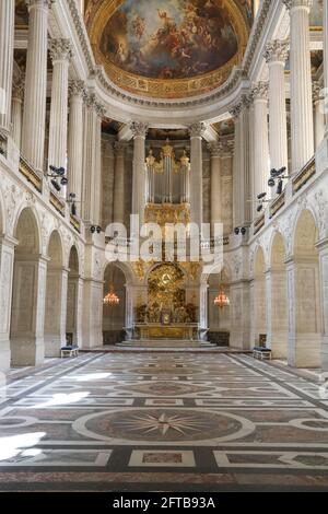 RIAPERTURA DI CHAPELLE ROYALE, REGGIA DI VERSAILLES Foto Stock