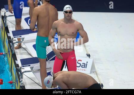 Budapest, Ungheria. 20 maggio 2021. Maxime Grousset of, Francia. , . LEN European Championships, Swimming event on May 20, 2021 at Duna Arena in Budapest, Ungheria - Photo Laurent Lairys// ABACAPRESS.COM Credit: Abaca Press/Alamy Live News Foto Stock