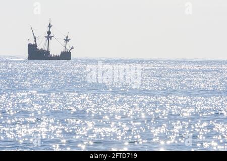 Santa Maria, ammiraglia di Cristoforo Colombo per la spedizione. Foto Stock