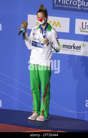 Budapest, Ungheria. 20 maggio 2021. Boglarka Kapas di, Ungheria. , . LEN European Championships, Swimming event on May 20, 2021 at Duna Arena in Budapest, Ungheria - Photo Laurent Lairys/DPPI/LiveMedia Credit: Independent Photo Agency/Alamy Live News Foto Stock