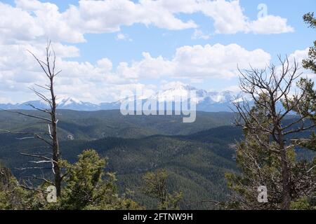 Pikes Peak Summit in Colorado Foto Stock