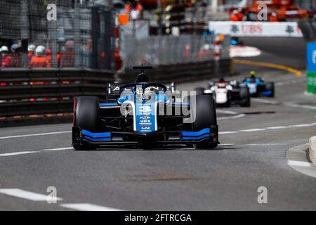 03 Zhou Guanyu (chn), UNI-Virtuosi Racing, Dallara F2, azione nel campionato FIA Formula 2 2021 a Monaco dal 21 al 23 maggio - Foto Florent Gooden / DPPI Foto Stock