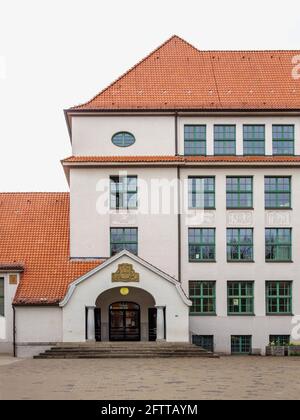 Grund und Sradtteilschule Eppendorf ha costruito 1907 dyAlbert Erbe, Löwen St.,58 ad Amburgo-Hoheluft-Ost, Germania, Europa Foto Stock