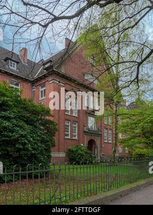 Martin und Clara Heimann Stift costruito 1902+1912 da Krumbhaar, Hermann & Heubel, Martini-St. 83 ad Amburgo-Hoheluft-Ost, Germania, Europa Foto Stock