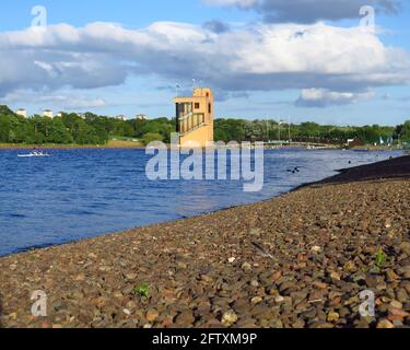 National Rowing Center Strathclyde Park torre di osservazione Foto Stock