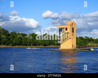 National Rowing Center Strathclyde Park torre di osservazione Foto Stock