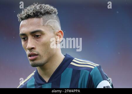 BURNLEY, REGNO UNITO. 15 MAGGIO Raphinha di Leeds United durante la partita della Premier League tra Burnley e Leeds United a Turf Moor, Burnley sabato 15 maggio 2021. (Credit: Pat Scaasi | MI News) Credit: MI News & Sport /Alamy Live News Foto Stock