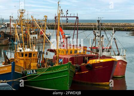 Girvan Harbour, Girvan, Ayrshire, in Scozia Foto Stock