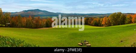Monte Washington Valley Panorama, New Hampshire, Stati Uniti Foto Stock
