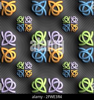 3D rendering di plastica piastrella di sfondo Foto Stock