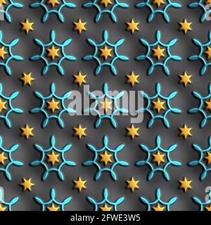 3D rendering di plastica piastrella di sfondo Foto Stock
