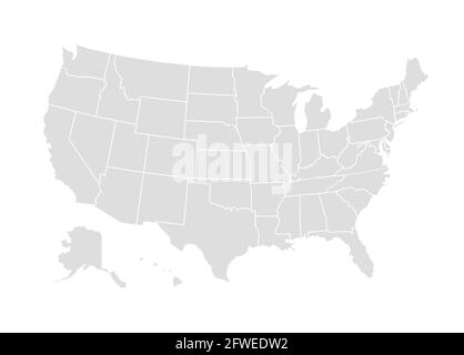 Icona america mappa Stati uniti vettoriale. Illustrazione della mappa mondiale del paese degli Stati Uniti d'america Illustrazione Vettoriale
