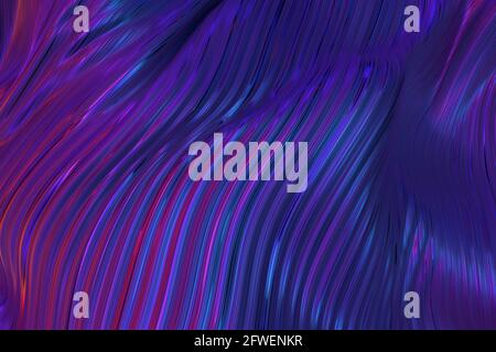 Pupilla astratta e tessitura ondulata blu Foto Stock