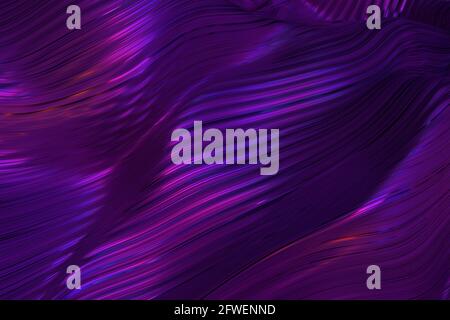 Pupilla astratta e tessitura ondulata blu Foto Stock