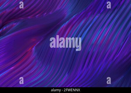 Pupilla astratta e tessitura ondulata blu Foto Stock