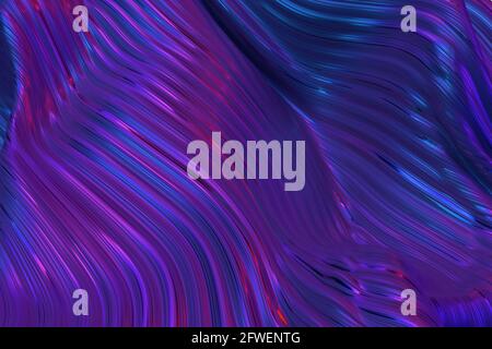 Pupilla astratta e tessitura ondulata blu Foto Stock