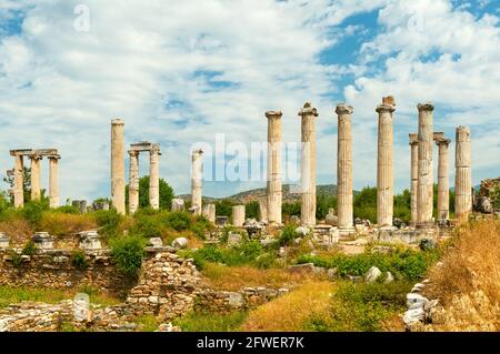 Tempio di Afrodite, Afrodisia, Geyre, Turchia Foto Stock