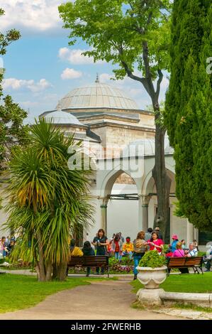 Terzo cortile, Palazzo Topkapi, Sultanahmet, Istanbul, Turchia Foto Stock