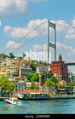 Vista dal Bosforo, Turchia Foto Stock