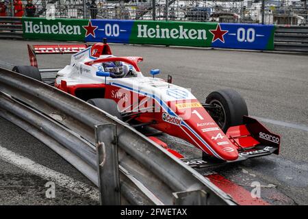 01 ARON Paul, Prema Powerteam, azione durante il 3° round del Campionato europeo Regionale Formula 2021 di Alpine a Monaco, dal 21 al 23 maggio 2021 - Foto Florent Gooden / DPPI / LiveMedia Foto Stock