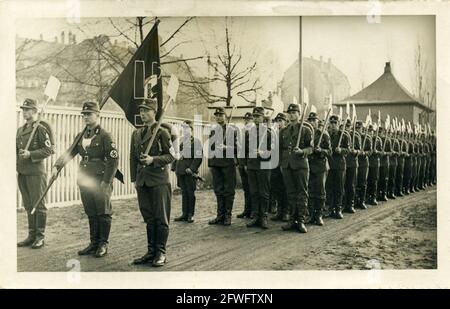 RAD tedesco - Reichsarbeitsdienst RAD Ausbildung - la Scuola di formazione per il Servizio del lavoro del Reich Foto Stock