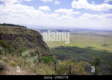 Menengai Crater View Point Nakuru City County Kenya Foto Stock