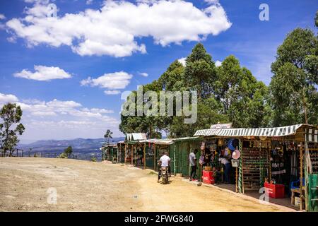 Menengai Crater View Point Nakuru City County Kenya Foto Stock