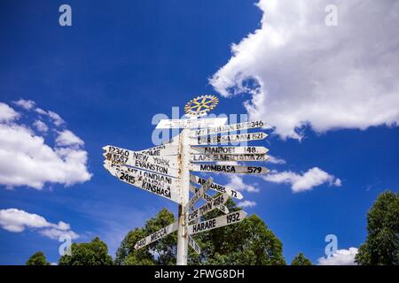 Menengai Crater View Point Nakuru City County Kenya Foto Stock