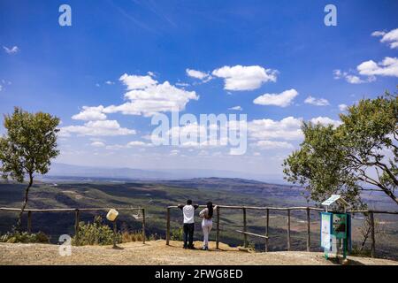 Menengai Crater View Point Nakuru City County Kenya Foto Stock