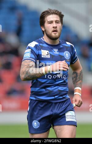 Salford, Inghilterra - 22 maggio 2021 - Liam Byrne of Wigan Warriors durante il Rugby League Betfred Super League Round 7 Salford Red Devils vs Wigan Warriors all'AJ Bell Stadium, Salford, UK Dean Williams/Alamy Live News Foto Stock