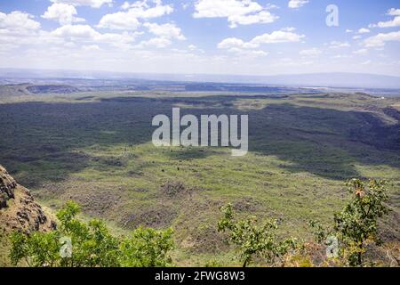 Menengai Crater View Point Nakuru City County Kenya Foto Stock