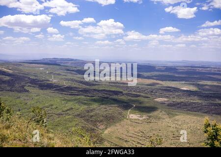 Menengai Crater View Point Nakuru City County Kenya Foto Stock