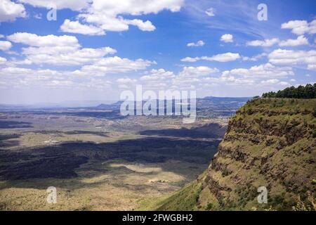 Menengai Crater View Point Nakuru City County Kenya Foto Stock