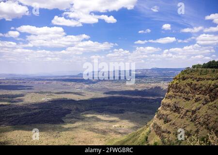 Menengai Crater View Point Nakuru City County Kenya Foto Stock