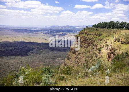 Menengai Crater View Point Nakuru City County Kenya Foto Stock