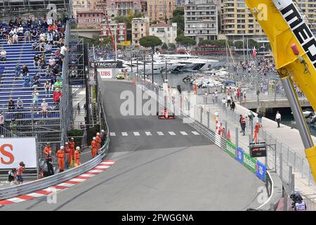 22 maggio 2021, circuito di Monaco, Monte Carlo, FORMULA 1 GRAN PREMIO DI MONACO 2021, 20 maggio - 23 maggio 2021, nella foto Carlos Sainz Jr. (ESP 55), Scuderia Ferrari Mission Winnow Foto Stock