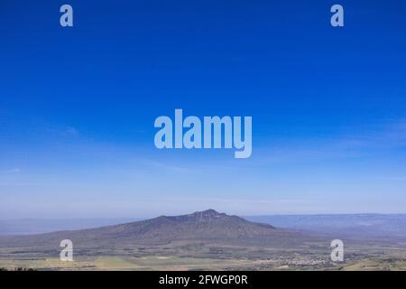 Mount Longonot National Park stratovulcano Southeast Lake Naivasha Great Rift Valle Kenya Africa Foto Stock