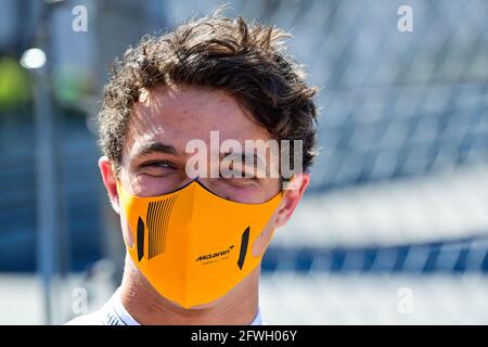 NORRIS Lando (gbr), McLaren MCL35M, ritratto durante il Campionato del mondo di Formula uno 2021, Gran Premio di Monaco dal 20 al 23 maggio a Monaco - Foto DPPI Foto Stock