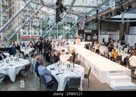 Amber lounge sfilata di moda durante il Campionato del mondo di Formula uno 2021, Gran Premio di Monaco dal 20 al 23 maggio a Monaco - Foto Antonin Vincent / DPPI Foto Stock