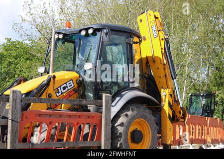 Caricatore retroescavatore a trazione integrale JCB Foto Stock