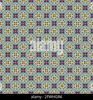 Texture con motivo colore. Disegno grafico ornamentale colorato. Ornamenti a mosaico. Modello di ripetizione. Illustrazione vettoriale. Illustrazione Vettoriale
