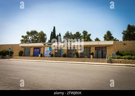 gerusalemme-israele. 22-04-2020. Il Parco Nazionale vicino al Cimitero militare, sul Monte Herzl a Gerusalemme Israele, Foto Stock