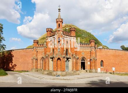 Kosciuszko Mound eretto dai Cracoviani in commemorazione del leader nazionale polacco Tadeusz Kosciuszko, Cracovia, Polonia Foto Stock