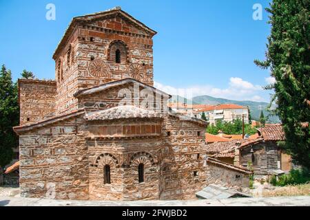 Antica chiesa ortodossa di S. Stefano in Kastoria. Macedonia occidentale, Grecia Foto Stock