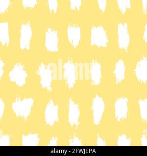 Pattern vettoriale senza giunture con tratti di pennello astratti. Stile disegnato a mano. Design semplice per tessuti, involucri, cancelleria, carta da parati, tessuti. Foto Stock