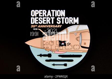 Operazione Desert Storm 30th Anniversary PVC Patch - Buccaneer Foto Stock