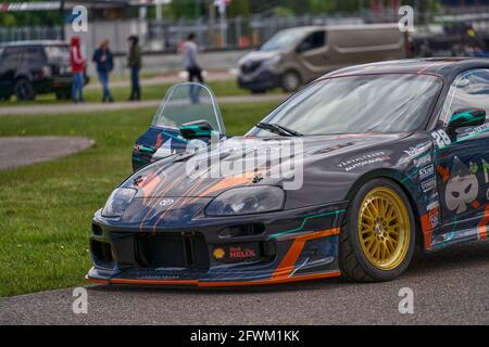 21-05-2021 riga, Lettonia Toyota Supra Drift Car alle strade della città Foto Stock