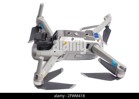 Mosca, Russia maggio 23,2021: DJI Mavic Air 2 drone fotocamera aerea. Foto Stock