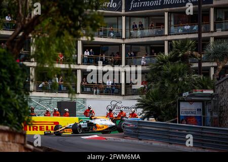 Monaco, Monaco. 23 maggio 2021. 04 NORRIS Lando (gbr), McLaren MCL35M, azione durante il Campionato del mondo di Formula uno 2021, Gran Premio di Monaco dal 20 al 23 maggio a Monaco - Foto Florent Gooden / DPPI Foto Stock