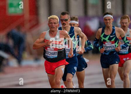 Gateshead, Regno Unito. 23 maggio 2021; Gateshead International Stadium, Gateshead, Tyne and Wear, Inghilterra; Muller Diamond League Grand Prix Athletics, Gateshead; Andy Butchart in the Mens 5000 Credit: Action Plus Sports Images/Alamy Live News Foto Stock